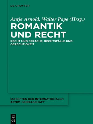 cover image of Romantik und Recht